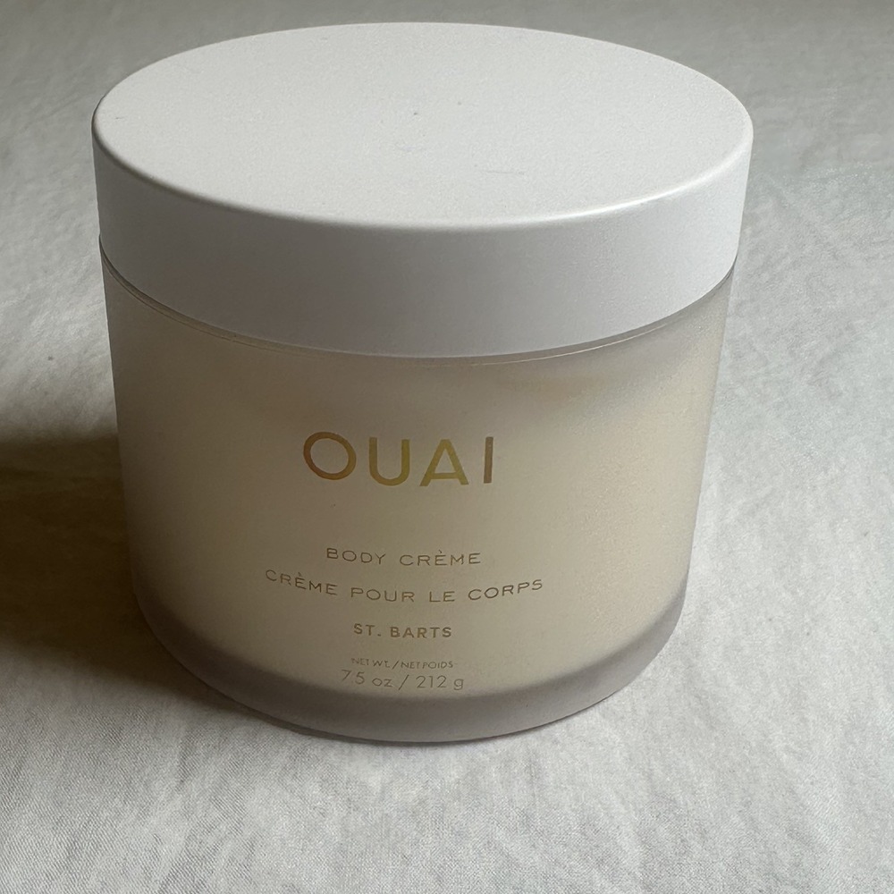 OUAI Body Creme Hydrating Cream - St. Barts - 7.5 oz Jar. New